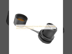 M25 3 Conector de cable circular impermeable de núcleo Conector de microinversor femenino