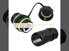 M20 RJ45 Conector impermeable Panel de aleación de zinc Tipo IP68 Conector de red impermeable