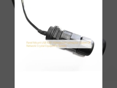 Panel de montaje USB RJ45 conector impermeable enchufe de red sistema de equipos de cristal