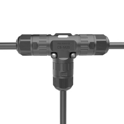 comprar Conector circular impermeable de tres vías tipo M20 T Conector de bloqueo de tornillo de cuatro núcleos online manufacture