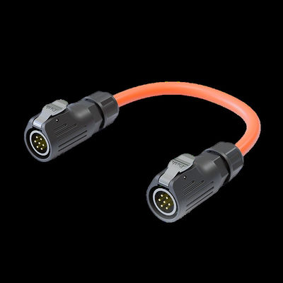 comprar LP20 Conector de alimentación de 7 núcleos soldados a prueba de agua con toma de brida femenina online manufacture