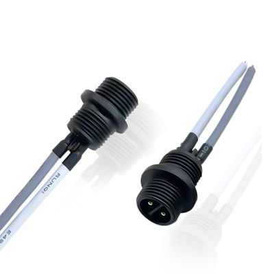 comprar Conector de montaje de panel M12 impermeable con bloqueo por empuje Conector de panel trasero de 400V online manufacture