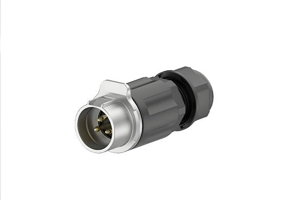 comprar Conector de cable en línea 20A IP68, 3 pines serie LP20, híbrido metal-nylon, terminación por soldadura, acoplador impermeable cable a cable Fabricación en línea