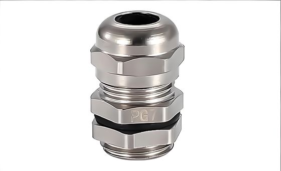 comprar PG7 IP68 Waterproof Metal Cable Gland  Nickel Plated Brass Heavy Duty Fabricación en línea
