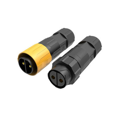 Conector circular impermeable tipo culata autoblocante de nylon PA6 500V IP67 P16