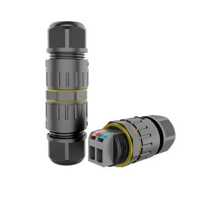 M20 Conectores circulares de plástico de nylon de 3 núcleos Conector circular impermeable IP68