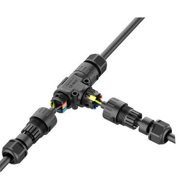 Conector de iluminación para exteriores M20 IP68 a prueba de agua 24A Adaptador de nylon PA66 de alta potencia