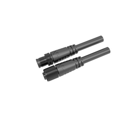 M10 Cabeza de metal recubierta de conector de LED de macho a hembra resistente al agua 2 núcleos 3 núcleos IP68