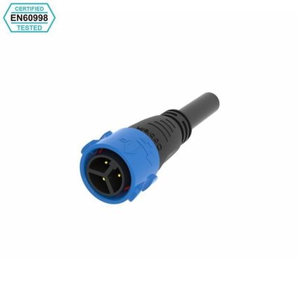 IP67 impermeable conector masculino femenino autobloqueador inversor de tres núcleos de cable de alimentación