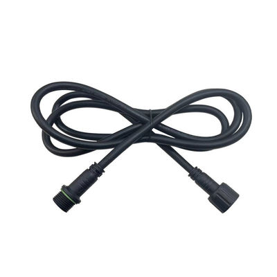 M18 Conector impermeable masculino femenino con clasificación impermeable IP68, capacidad de corriente de 15A y material de nylon PA66 para iluminación exterior