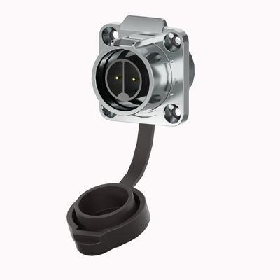 Conector de alimentación impermeable IP68 de 3 pines con bloqueo por empuje y nylon PA66 para luces LED exteriores