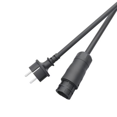 Conector de alimentación impermeable IP67, montaje en panel, 3 pines, con clasificación de corriente de 10A para conexiones eléctricas seguras