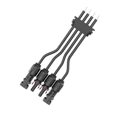 PA66 Conector de energía de nylon a prueba de agua 300V para la fusión de alta tensión fotovoltaica solar