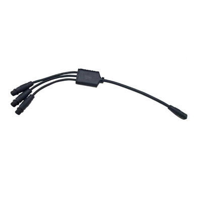 Conector de cable impermeable M12 tipo Y de nylon PA66 IP68 para aplicaciones de farolas de 220V