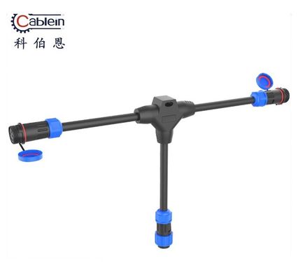 Conector de alambre impermeable masculino femenino tres LD20 de aviación tipo T 10A máxima corriente nominal