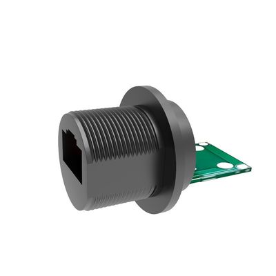 Conector de señal impermeable de panel RJ45 M20 Adaptador de red industrial de cabeza de cristal