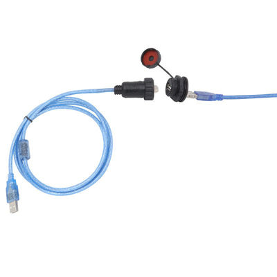 Panel de conector de señal de datos USB enchufe de aviación segura enchufe a prueba de agua