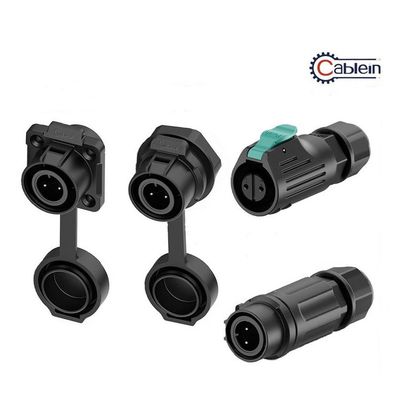 Conector de datos impermeable de plástico de núcleo múltiple IP68 Conector masculino femenino