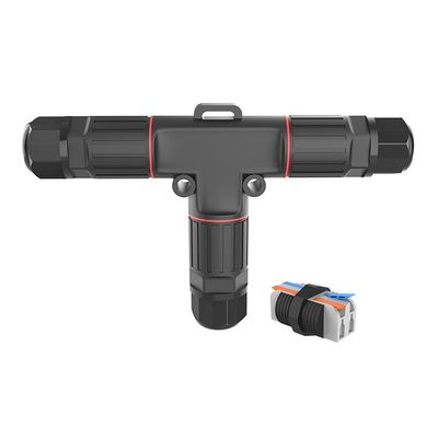 Conector de datos a prueba de agua de 3 núcleos para exteriores M20 Conector rápido de tarjeta rápida