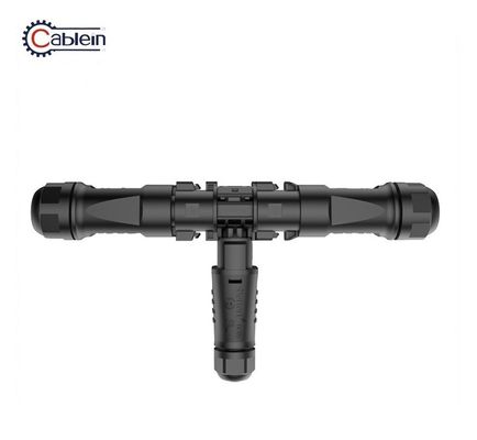 IP68 40A Panel de conector de datos impermeable a alta corriente montado en adaptador Tee de enchufe rápido