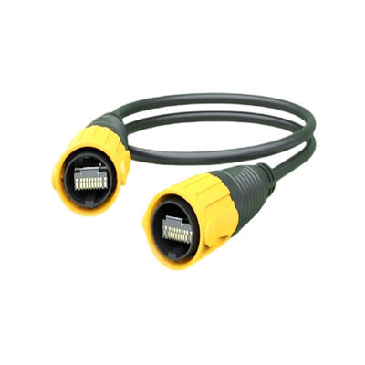 Protección de la señal LED IP67 Impermeable RJ45 Conector Socket Equipo de cristal de red