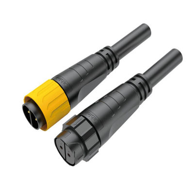 Conectores de alambre de 380V IP67 masculino femenino con material de cáscara PA66 y terminales de encrucijado
