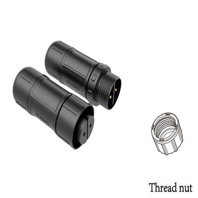 Tipo de tornillo menos impermeable conector masculino femenino 25A Max soldadura / ajuste de tornillo