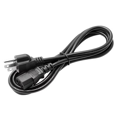 ETL y TUV Standard Black Conexión de conexión de cable de alimentación de PVC incluida