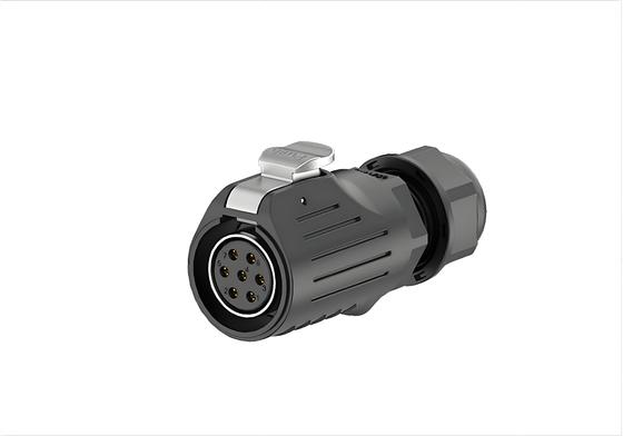 Conector LP20-7P Impermeable 7 Pines 10A IP67 con Alivio de Tensión